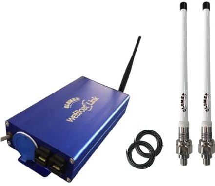 WeBBoat Link High Speed Kit, System 4G/WLAN, 2 antennes EXT 4G en 2 kabels 10 m, enkele SIM, EUROPA/Afrika/Azië/Oceanië/Zuid op
