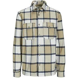 JACK & JONES Rddari Check Overhemd L/S Sn Shirt, Twill/Checks: comfort fit, M