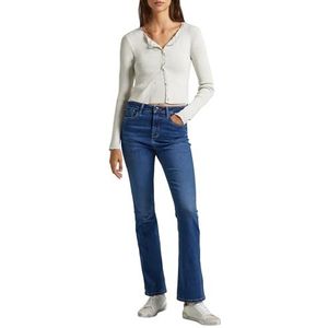 Pepe Jeans Skinny Fit Flare Uhw Jeans voor dames, Blauw (Denim-gx6), 28W / 30L