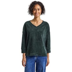 A324011 LTD - Donkergroen - V-hals Shirt - Cozy