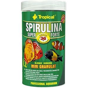 Tropical Super Spirulina Forte Mini-granulaatvoer met 36% Spirulina (Platensis) aandeel, per stuk verpakt (1 x 250 ml)