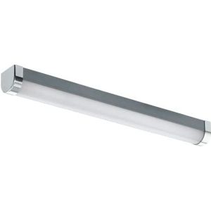 EGLO Led-badkamerlamp Tragacete 1, spiegelamp van kunststof en metaal, make up lamp boven spiegel in zilver, wit en chroom, wandlamp badkamer neutraal wit, IP44, 45 cm