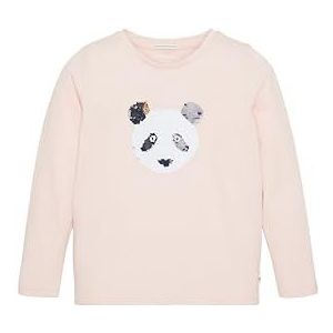 TOM TAILOR T-shirt met lange mouwen voor meisjes, 34022 - Soft Silver Pink, 92/98 cm