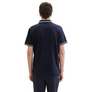 TOM TAILOR Poloshirt voor heren, 10668 - Sky Captain Blue, M