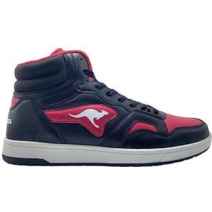 KangaROOS K-slam Point Mid Sneakers, uniseks, Jet Black Rouge, 41 EU