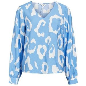 OBJECT Dames Objjacira L/S V-hals Top Noos blouse met lange mouwen, Provence/Aop: cloud Dancer, 38