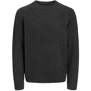 JPRCCHOWELL Knit Crew Neck, dark grey melange, XS