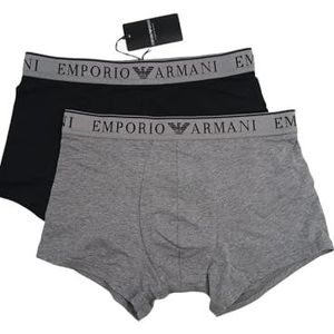 EMPORIO ARMANI Heren Endurance 2-Pack Trunk, Zwart, S, Zwart, S