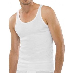 Schiesser Heren 2-pack onderhemd - Originele fijne rib, Wit_005121, L