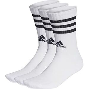 adidas 3 Stripes Standaard Sokken, White/Black, XS