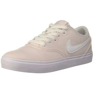 NIKE Dames Sb Check Solar CNVS Loopschoen, Licht Zacht Roze Wit Zwart, 37.5 EU