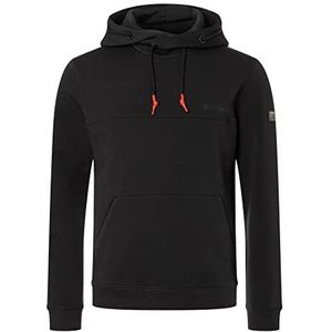 Timezone Hi-tech hoodie voor heren, jet black, XL