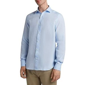 Womo Linnen overhemd TF lichtblauw 2023, M heren, Lichtblauw, S/XXL