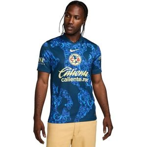 Nike Club America Shirt Ca M Nk Df JSY Ss Stad Aw, Valerian Blue/Lemon Chiffon, FN8791-478, L