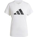 adidas - Train Essentials - Training Tee - Wit/Zwart - AEROREADY, FreeLift-design, Gerecycled Polyester
