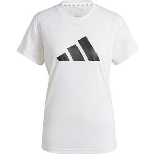 adidas - Train Essentials - Training Tee - Wit/Zwart - AEROREADY, FreeLift-design, Gerecycled Polyester