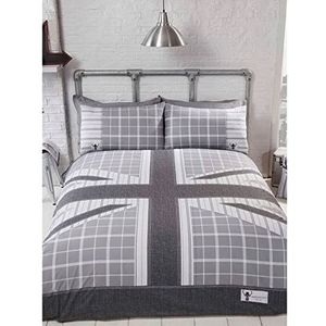 Rapport Cool Britannia eenpersoons beddengoedset, grijs