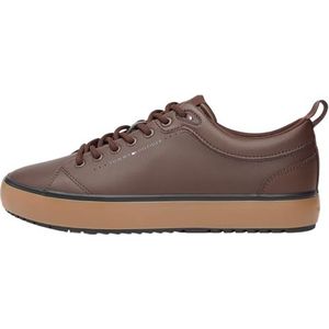 Tommy Hilfiger Heren Harlem CORE Cleat LTH Mix FM0FM05702 Low Top, Bruin (Cacao), 40, Bruine Cacao, 40 EU