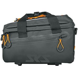 SKS GERMANY Infinity Topbag Fietstas, bagagedragertas, compatibel met MIK-systeem, waterdicht weefsel, afneembare schouderriem, reflecterende elementen, inhoud 7 liter, zwart