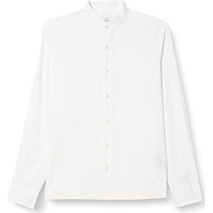 Hackett London Heren GMT geverfd Mussola P Shirt, Kleur: wit, XXL