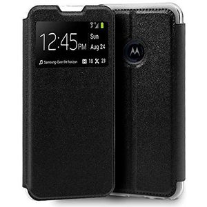 Coole flipcover voor Motorola One Macro, glad, zwart