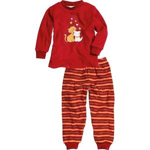 Playshoes - Pyjama - Rood - Katten - Twee-delig - Jersey Katoen
