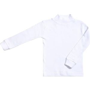 BABIDU Punt NOU T-shirt met halve halve douche, ondergoed voor jongens en meisjes, uniseks, kinderen, Wit, 8 Jaren