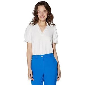 Naf Naf Josie MC T-shirt voor dames, ECRU, XS