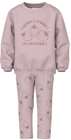 NAME IT Meisjes Nmfviluba Ls Nreg Sweat Set Unb, Burnished Lilac, 104