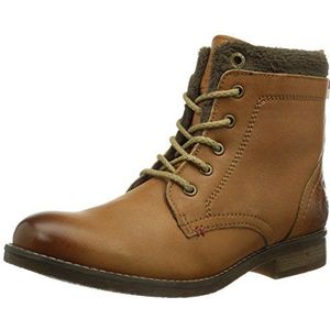 s.Oliver 25304 dames combat boots, bruin cognac 305, 37 EU