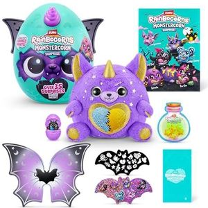 Rainbocorns ZURU Monstercorn Surprise, Weerwolf, van ZURU Surprise Unboxing zacht speelgoed, fantasiemonstergeschenken voor meisjes, denkbeeldig spel met draagbare accessoires (weerwolf)