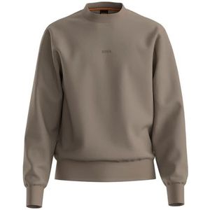 Boss Orange - Sweatshirt - Open Green - Met Logo op Borsthoogte