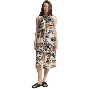 TOM TAILOR Damesjurk, 37999 - Neutraal Cut Leaves Design, 36