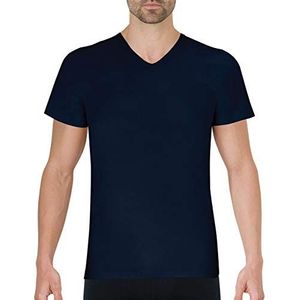 Eminence Heren Pur Coton T-Shirt Manches Courtes Col V Onderhemd, marineblauw, XXL