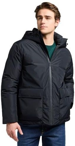 Lee - Hooded Short Puffer - Gewatteerde Jas - Zwart - Waterafstotend
