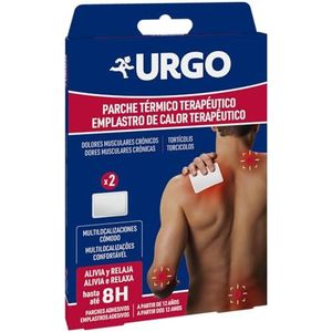 Urgo Therapeutische warmtepleisters, geschikt voor spier- en gewrichtspijn, doos met 2 patches van 10 cm x 13 cm