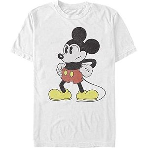 Disney Classic Mickey - Mightiest Mouse Unisex Crew neck T-Shirt White L