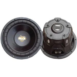 Lanzar MAXP104D Subwoofer voor de auto, subwoofer voor de auto, subwoofer, passieve subwoofer, 1200 W, 85 dB, 4 ohm, 25,4 cm