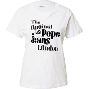 Pepe Jeans Pia sweatshirt voor dames, 800 wit, L