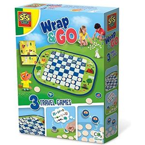 SES Creative 02237 Wrap&Go Travel Games-Checkers-Memo-Pack Uw Tassen