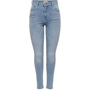 ONLY ONLPOWER MID Push Up SK DNM AZG944 NOOS jeansbroek, Special Bright Blue Denim, XXSW / 34L, Special Bright Blue Denim, XXS x 34L