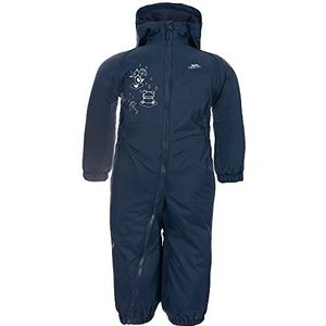 Tresspass Regenpak voor kinderen met fleece inzetstuk, waterdicht en ademend, blauw, marineblauw, 12-18 m