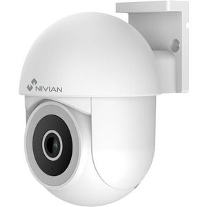NIVIAN Wifi-camera PTZ 2K 3 MP met 360° rotatie en IR-nachtzicht, automatische tracking, bidirectionele audio, IP65, intelligente beveiliging voor thuis en bedrijf, Tuya-app + Alexa/Google