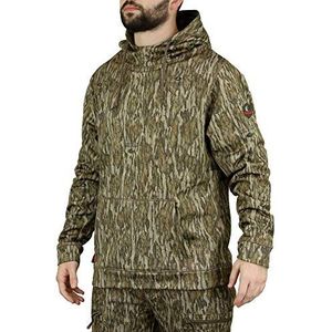 Mossy Oak Camouflage-pullover met capuchon voor heren, Bottomland, XL, bottomland, XL