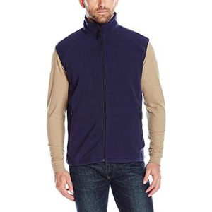 Clique Men's Summit Full-Zip Microfleece Vest, Navy, X-Large