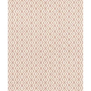 Rasch Behang 410662 - Vliesbehang met mediterraan ikatpatroon in roze-wit met textiel-look - Collectie: Beachhouse