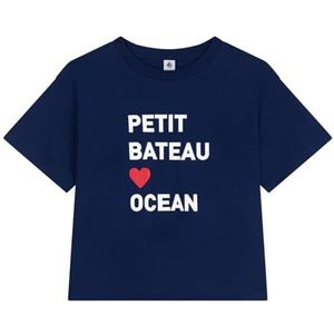 PETIT BATEAU - Le Boxy - T-shirt - Nachtblauw - Katoen