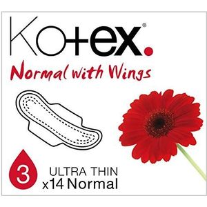 HUGGIES Kotex maandverband - Ultra Thin Normal Plus Wings - 168 stuks - Voordeelverpakking