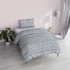 Italian Bed Linen ""Fantasy"" Dekbedovertrek, bedrukt microvezel, Hellas, Enkel