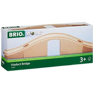 BRIO 33351 Wereld Viaduct Bridge voor kinderen vanaf 3 jaar - Compatibel met alle BRIO Railway Train Sets & Accessoires